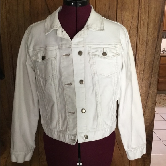 Maurices Jackets & Blazers - White cotton jean jacket